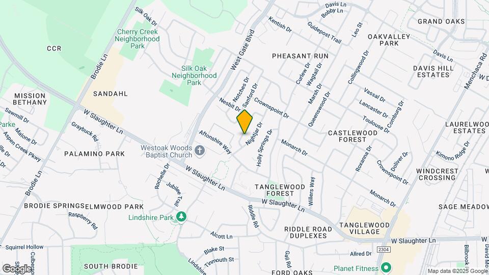 9709 Sugar Hill Dr Mapa y Detalles de la Ubicación