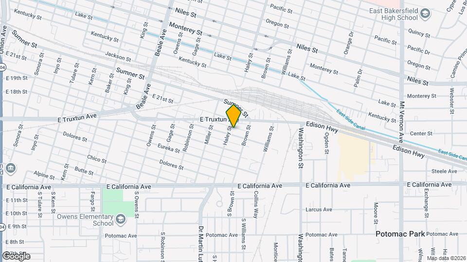 1406 E 19th St Map and Location Details