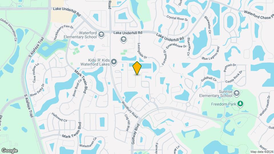 202 Woodbury Pines Cir Map and Location Details