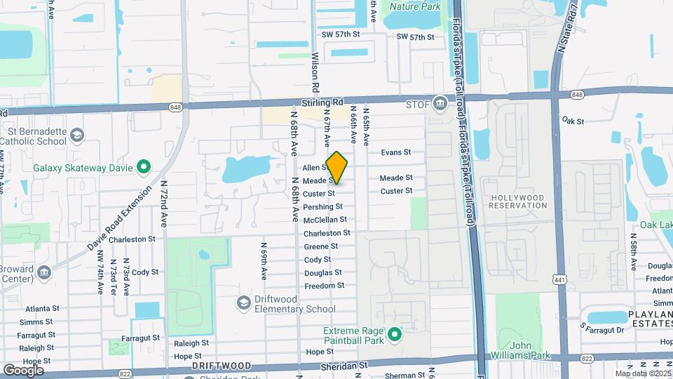 6651 Custer St Map and Location Details