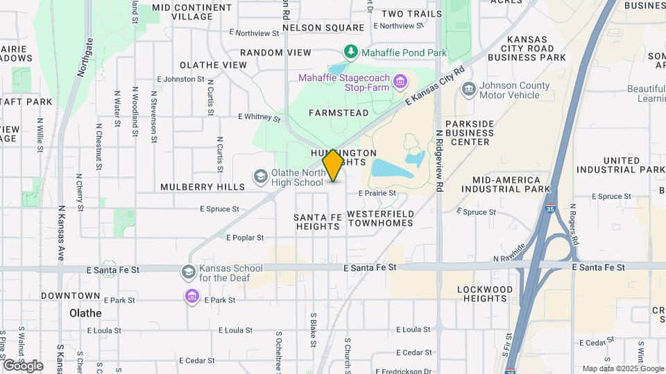 1033 E Huntington Pl Map and Location Details