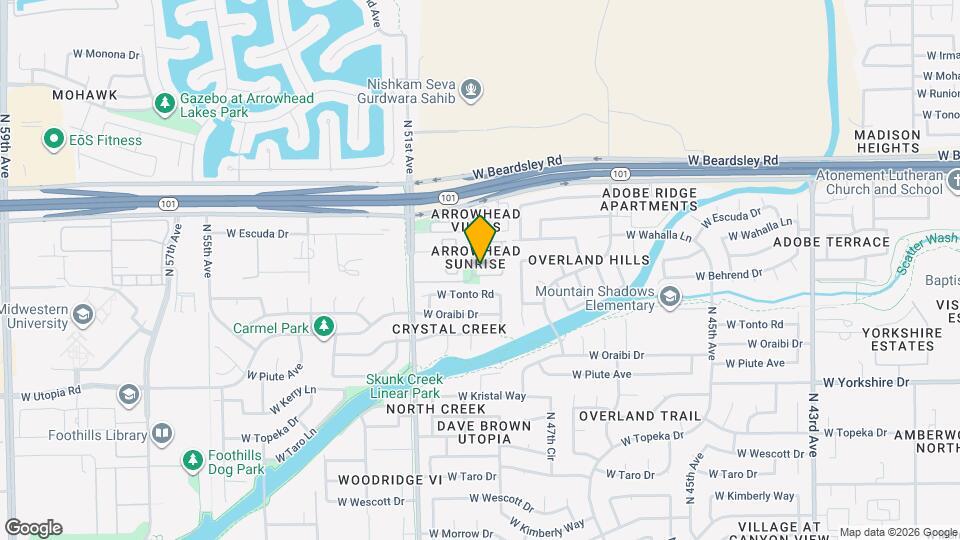 4922 W Behrend Dr Map and Location Details