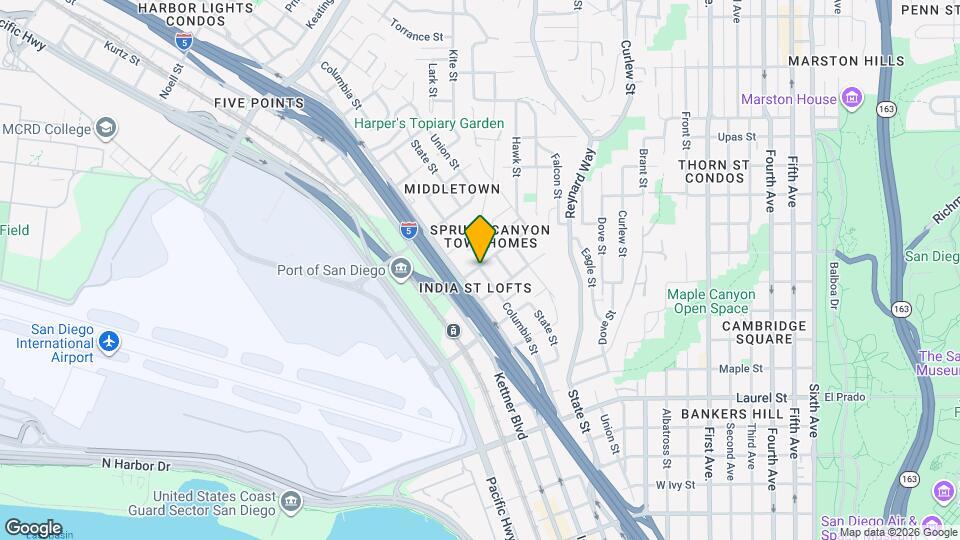 3068 Columbia St Map and Location Details