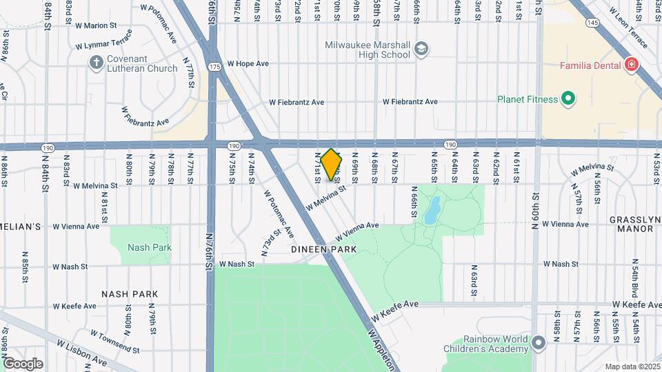 3909 N 70th St Map and Location Details