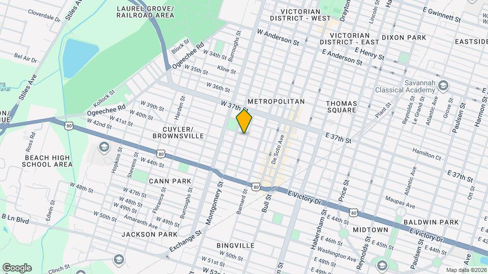 305 W 39th St Mapa y Detalles de la Ubicación