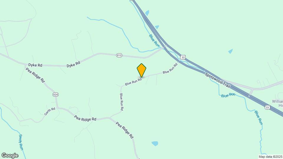 496 Blue Run Rd Map and Location Details