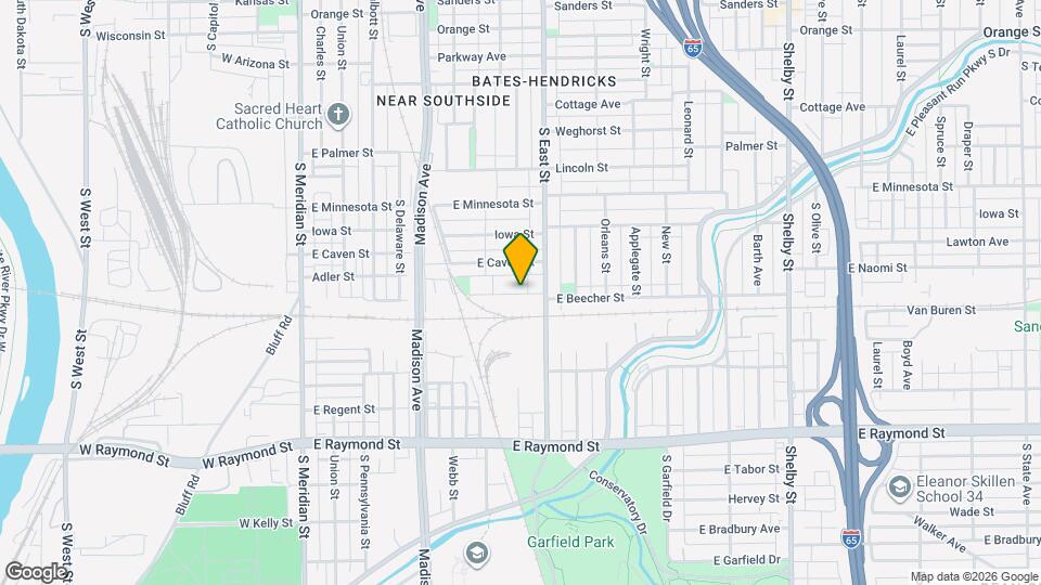 410 E Beecher St Mapa y Detalles de la Ubicación