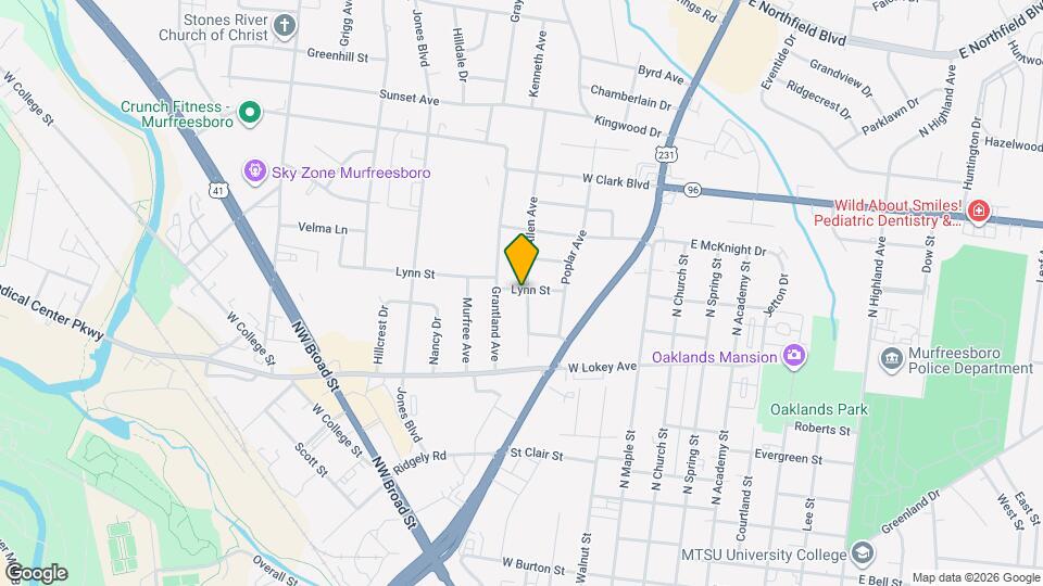 1023 Allen Ave Map and Location Details