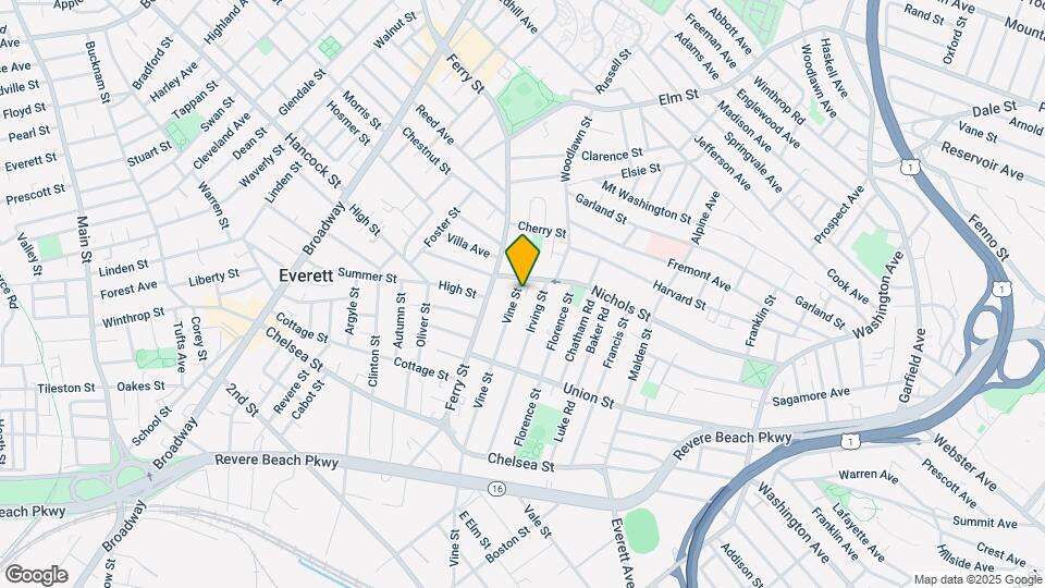 255 Vine St, Unit 2 Map and Location Details