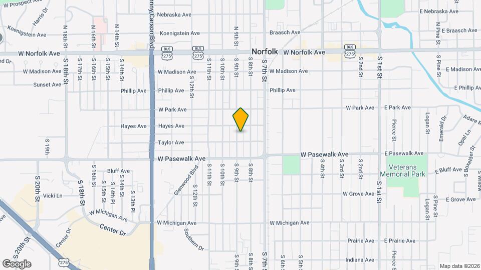 507 S 9th St, Unit Apt B Map and Location Details