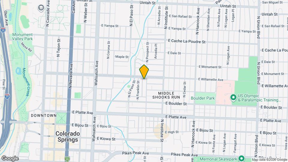 522 N Prospect St Map and Location Details