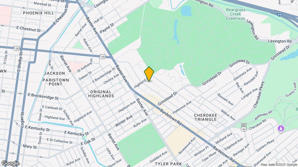 1015 Cherokee Rd Map and Location Details