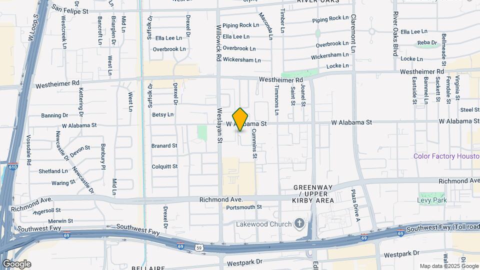 3400 Westheimer Rd Map and Location Details