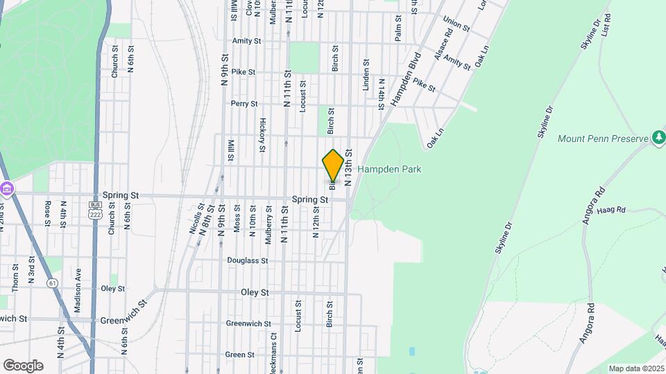 1017 Birch St Map and Location Details