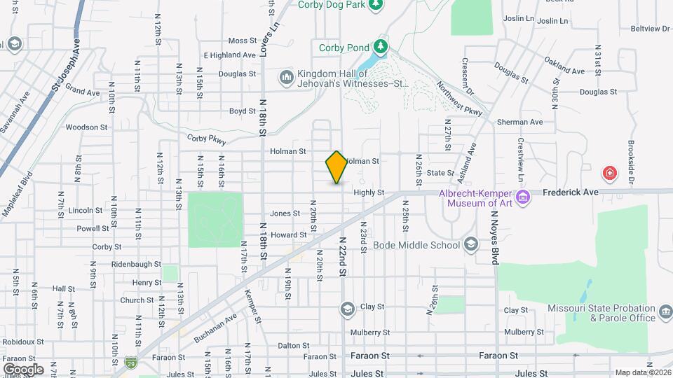 1102 N 22nd St Map and Location Details