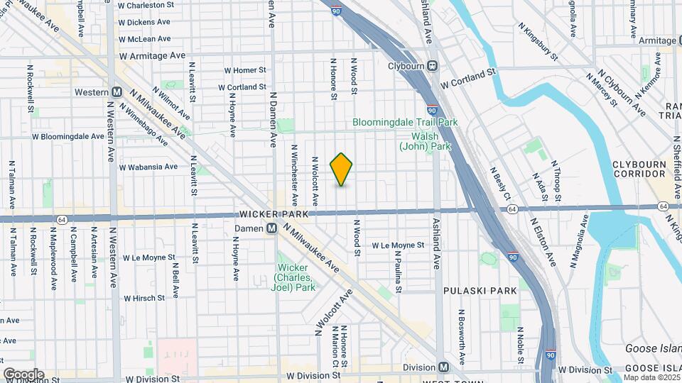 1629 N Honore St Map and Location Details