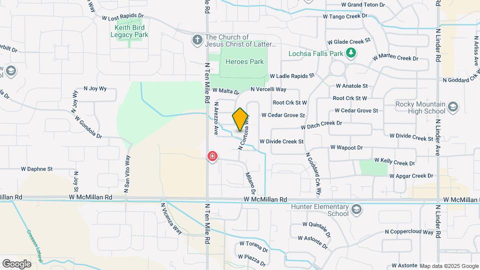 2974 W Divide Creek Dr Map and Location Details