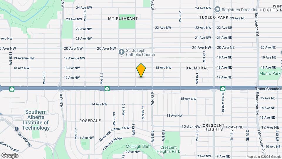 527 17 Av NW Map and Location Details