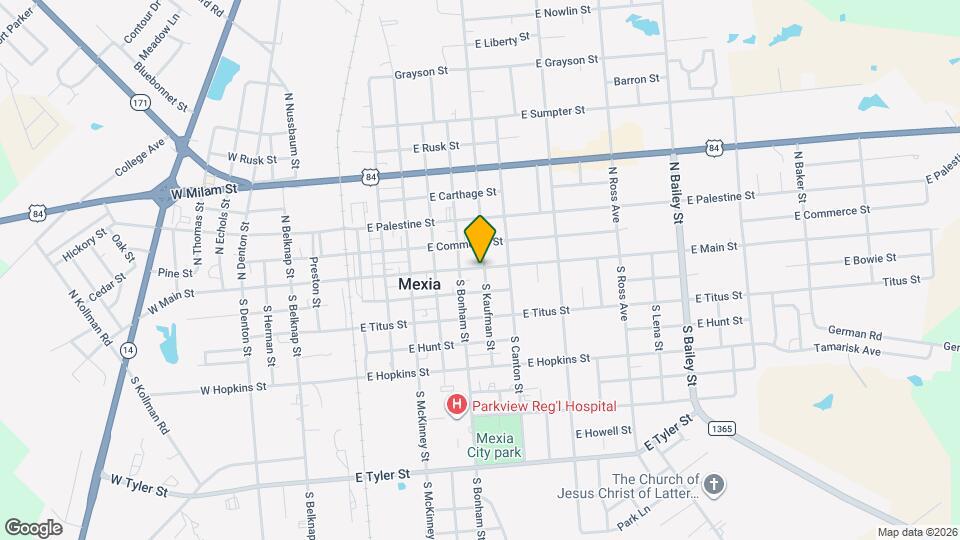 106 S Kaufman St Map and Location Details