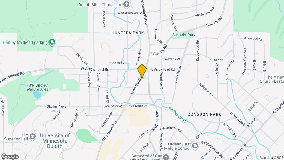 1846 Woodland Ave Map and Location Details