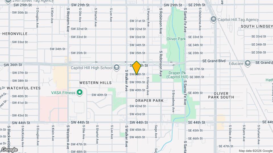 3906 S Hudson Ave Map and Location Details