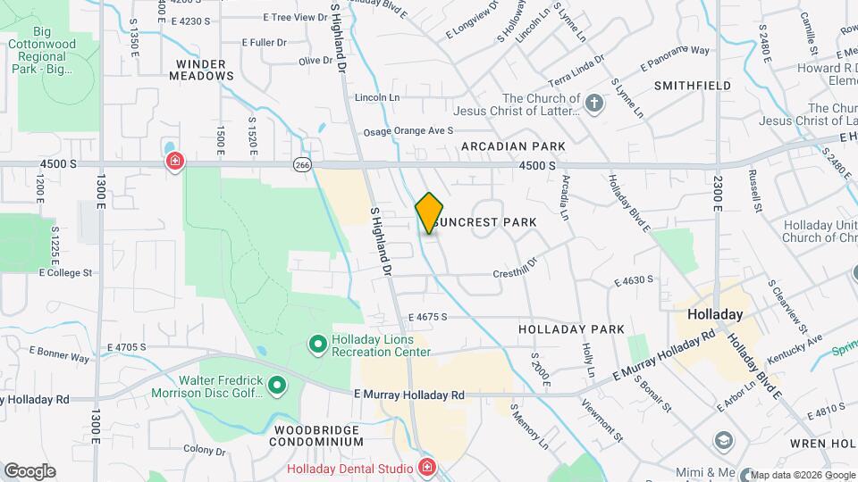 4580 E Wellington St Map and Location Details