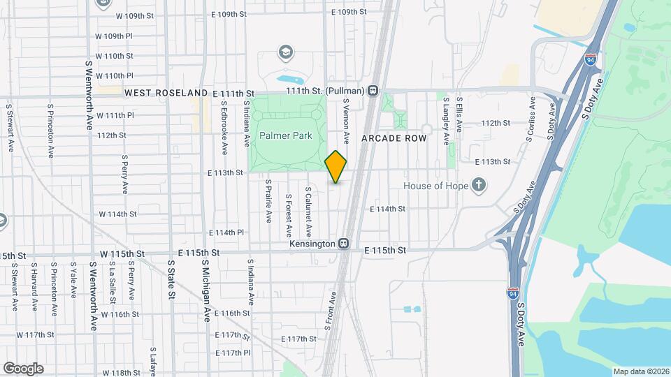 11327 S King Dr, Unit 1 Mapa y Detalles de la Ubicación