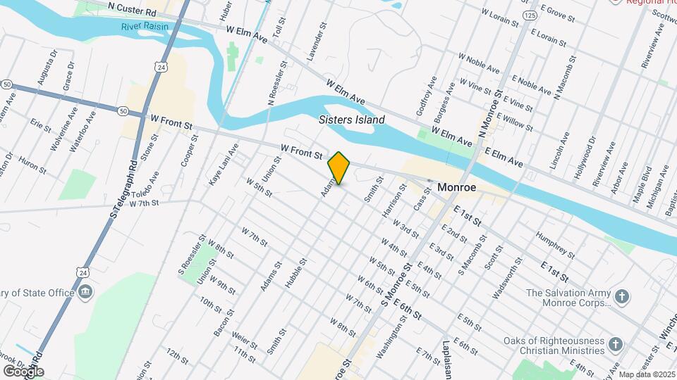 411 W 3rd St Map and Location Details