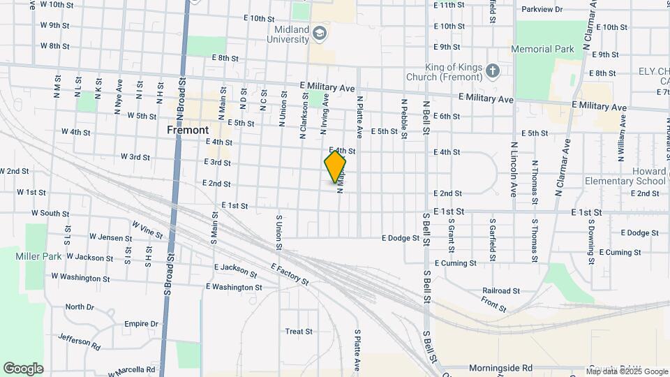 750 E 2nd St Map and Location Details