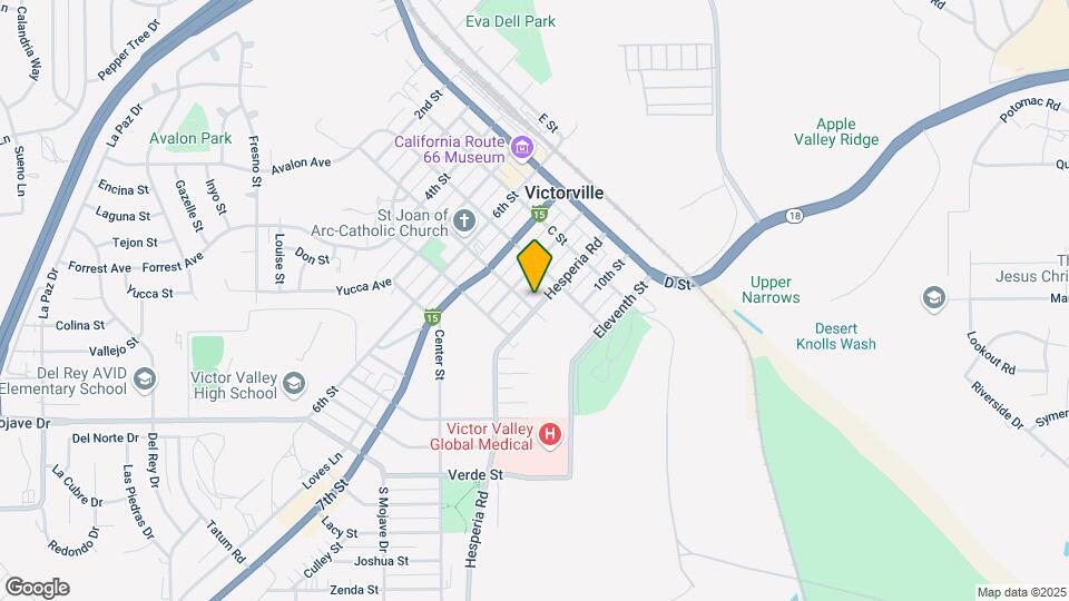15504 Hesperia Rd Map and Location Details