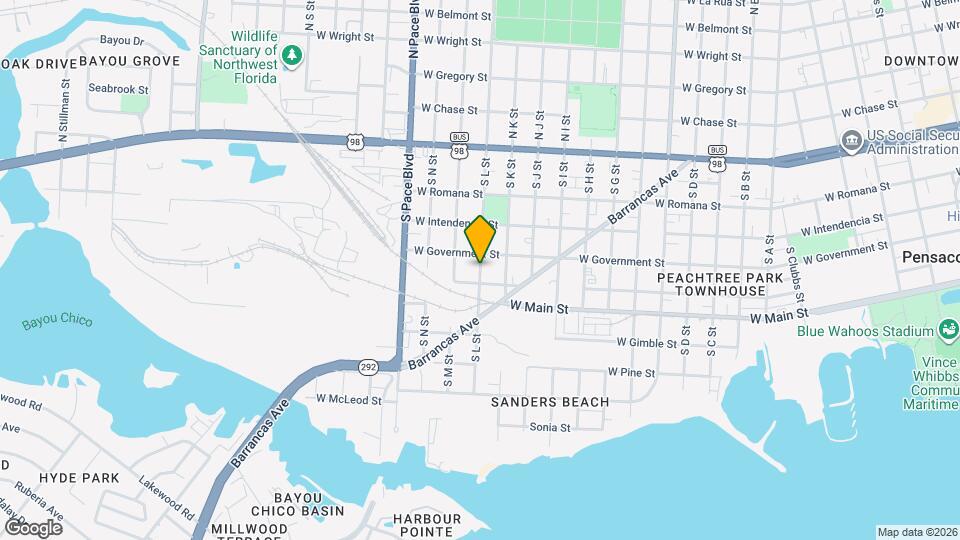 457 S L St Map and Location Details