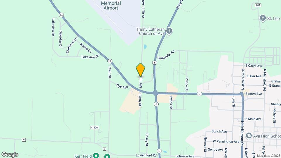 1315 Airport Rd Map and Location Details