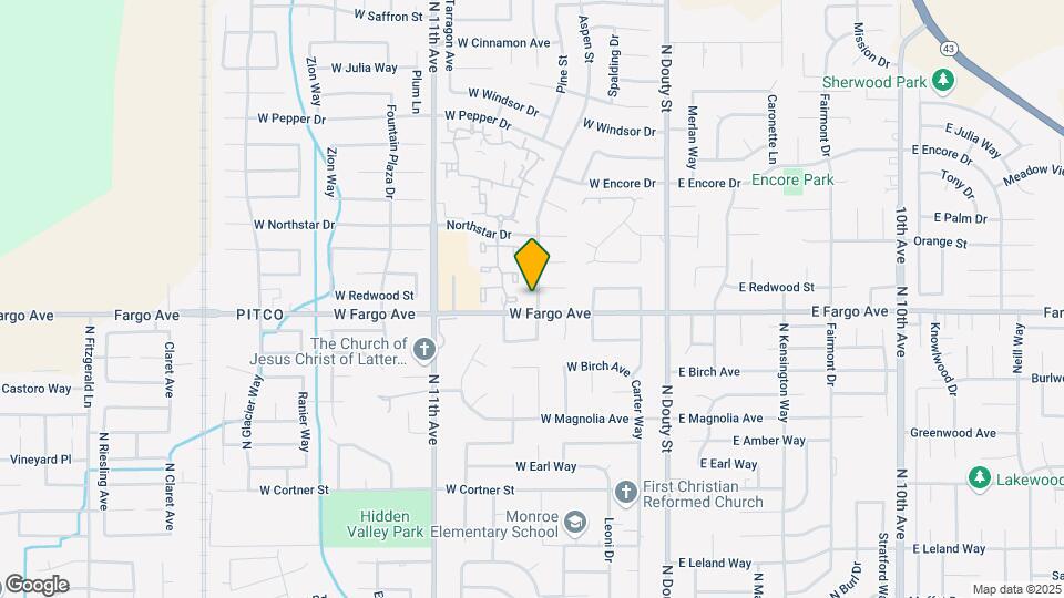 2520 Aspen St Map and Location Details