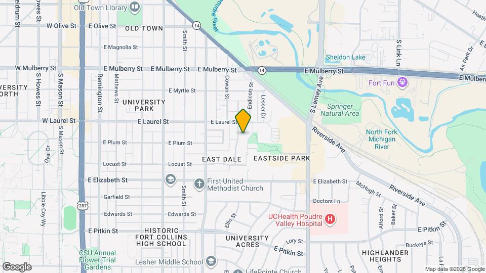 712 Colorado St Map and Location Details