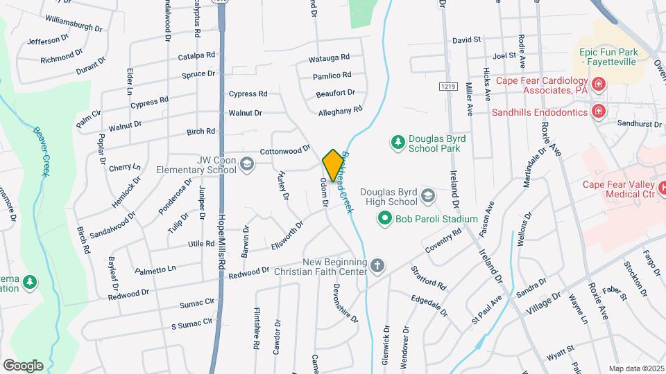 951 Odom Dr Map and Location Details