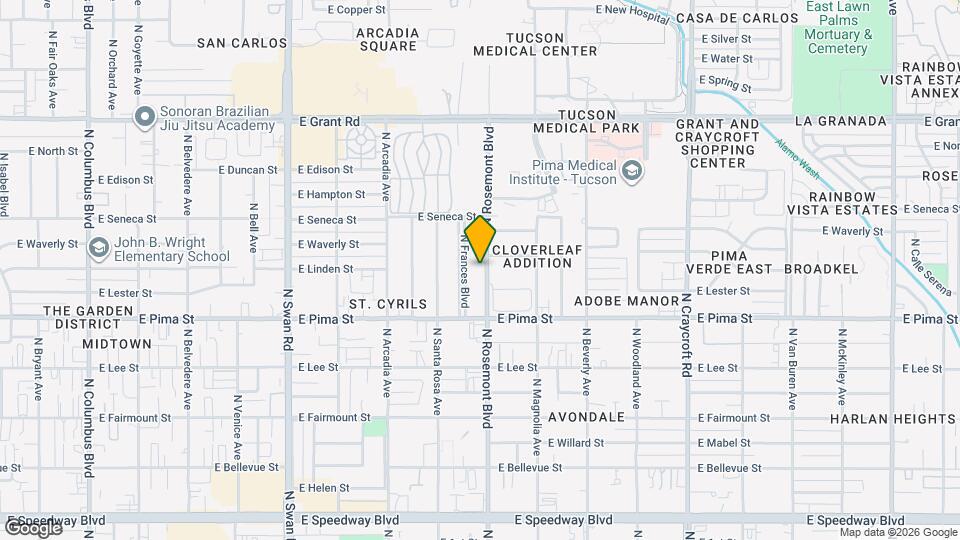 1901 N Rosemont Blvd Map and Location Details