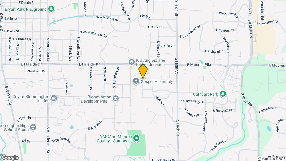 1701 E Thornton Dr Map and Location Details