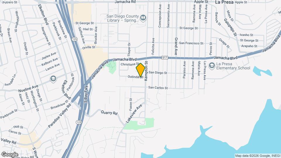 9125 Outinda St Map and Location Details