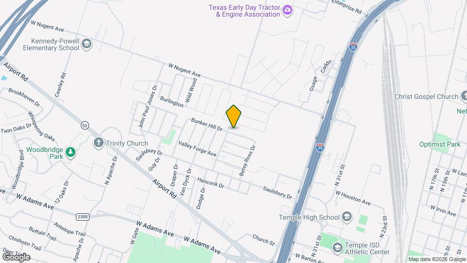 2414 Bunker Hill Dr Map and Location Details