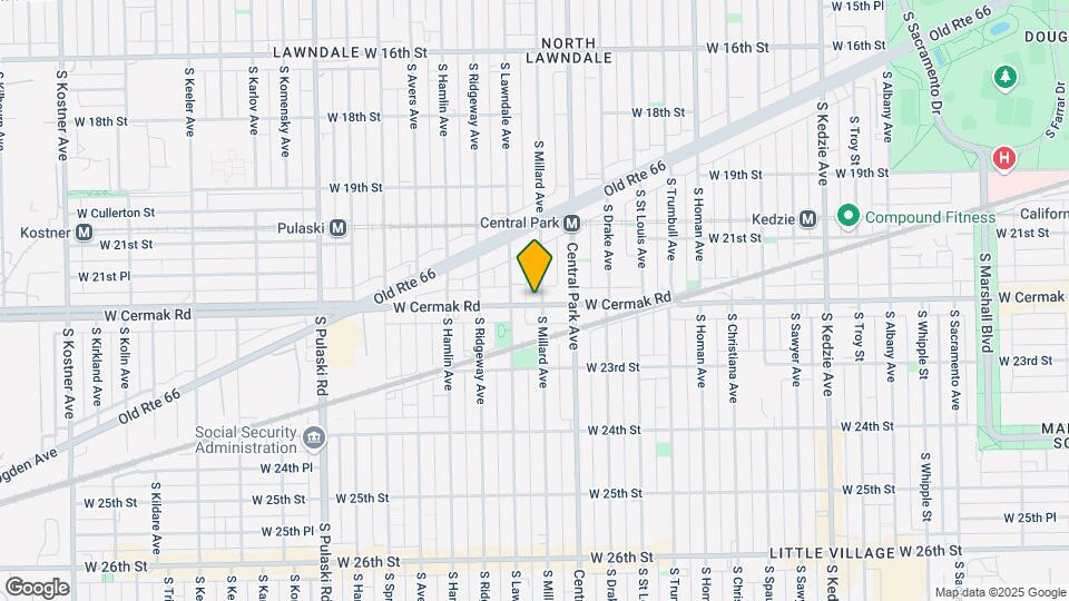 3634 W Cermak Rd Map and Location Details