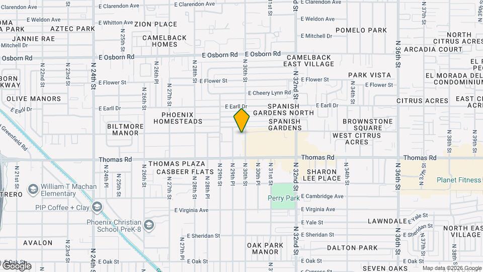 2936 N 30th St Map and Location Details