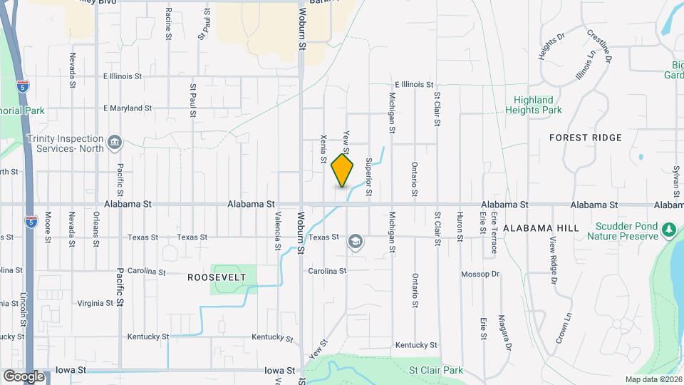 2515 Yew St Map and Location Details