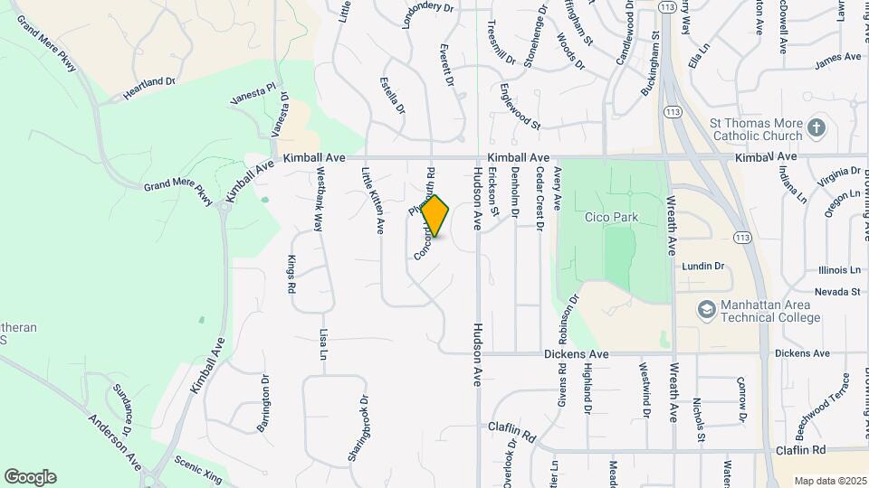 1829 Concord Ln Map and Location Details