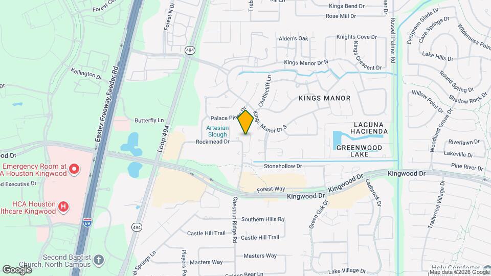 929 Rockmead Dr Mapa y Detalles de la Ubicación