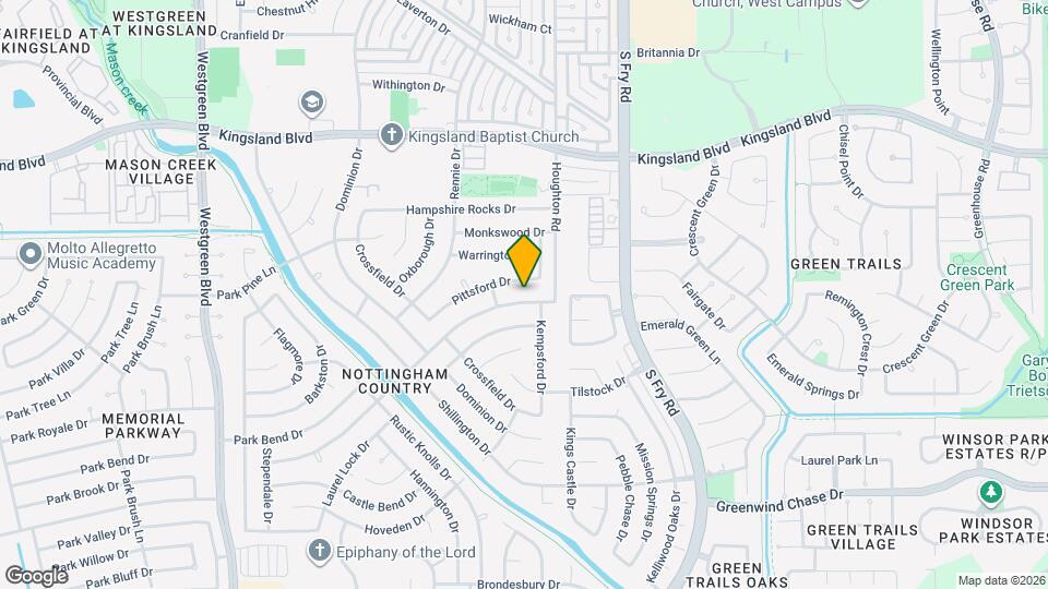 20222 Prince Creek Dr Map and Location Details