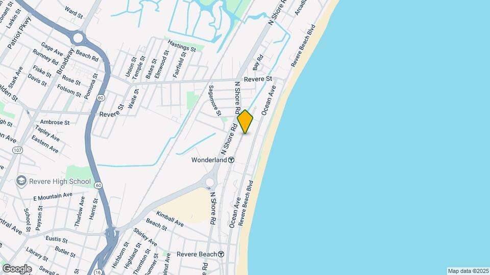 Revio Revere Beach Mapa y Detalles de la Ubicación