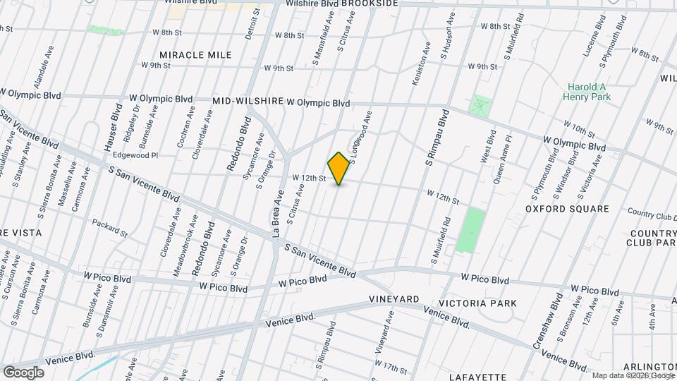 1224 S Longwood Ave Map and Location Details