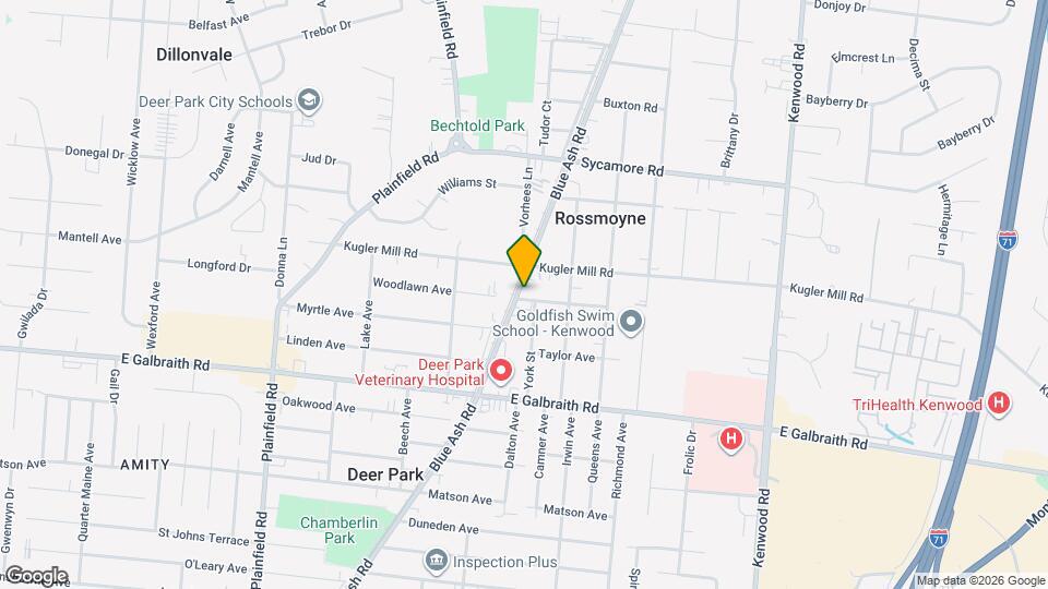 8402 Blue Ash Rd Map and Location Details