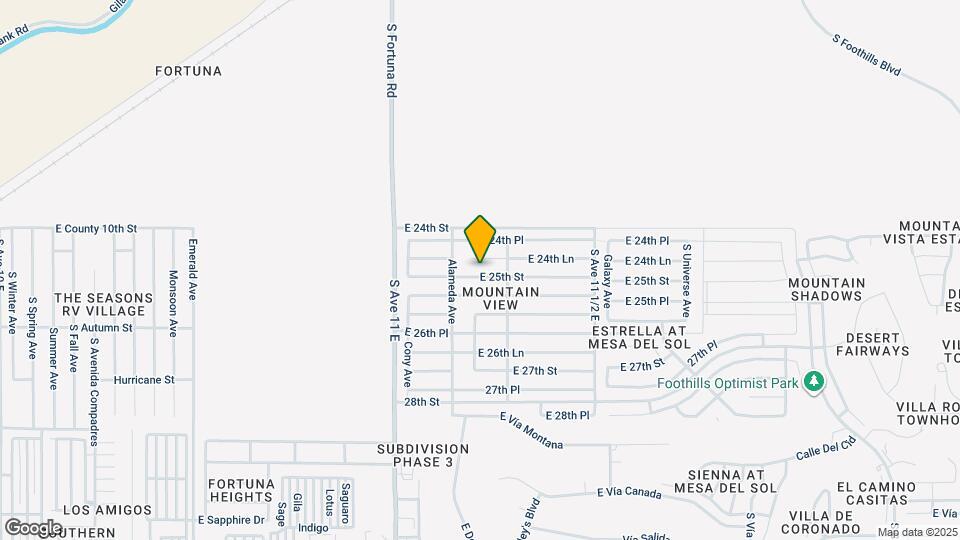 11268 E 25th St Map and Location Details