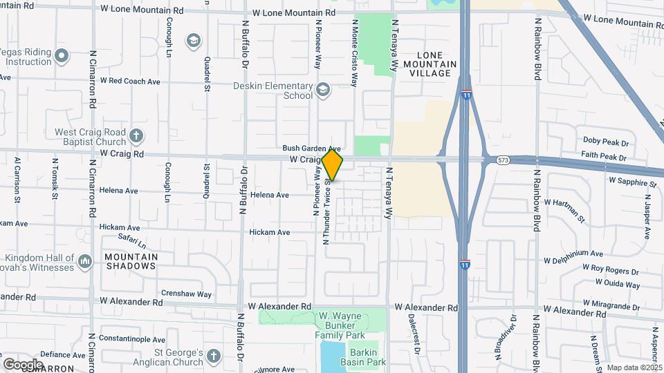 4312 N Thunder Twice St Map and Location Details